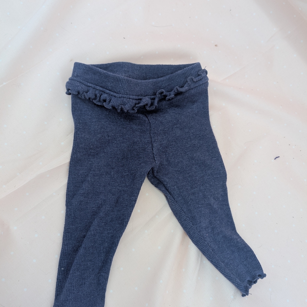 Garanimals Dark Navy Ruffle Waist Knit Leggings